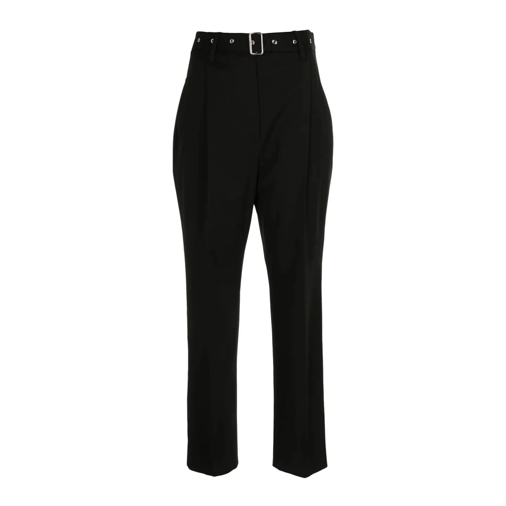 Proenza Schouler Black Straight Trousers, Female, 2XS, Cropped Suiting Carrot Leg Trousers