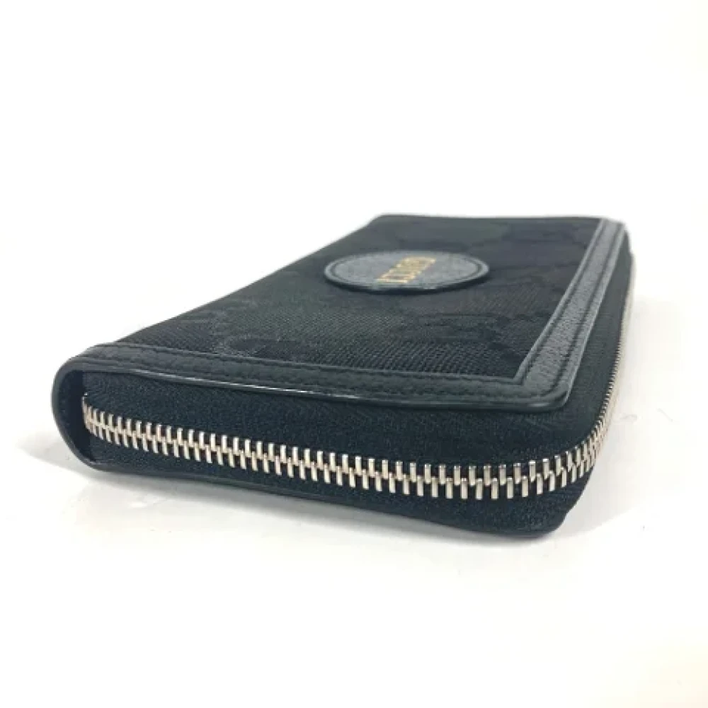 Gucci Vintage Pre-owned Canvas wallets Black Dames