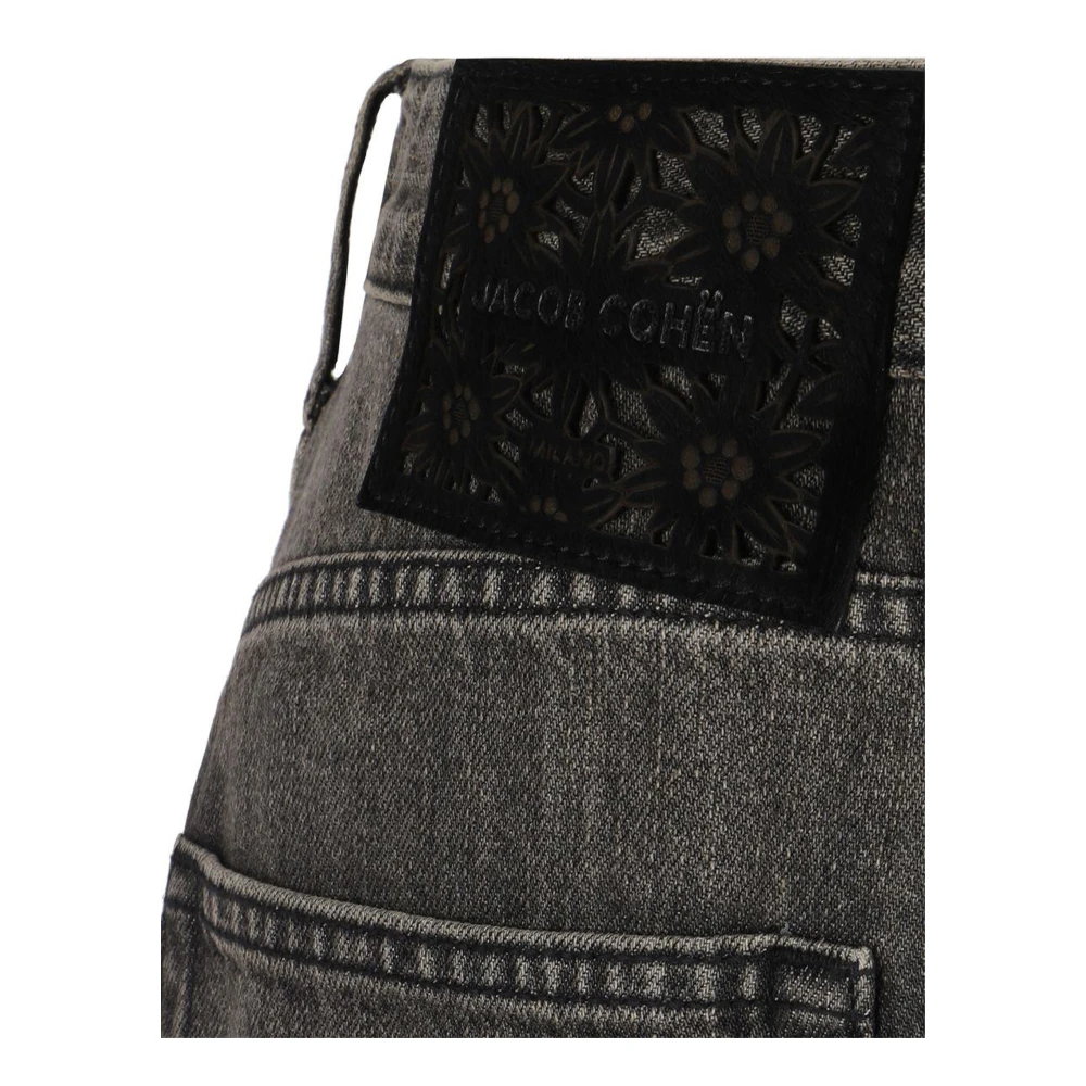 Jacob Cohën Wijde Pijp Katoenen Jeans Gray Dames