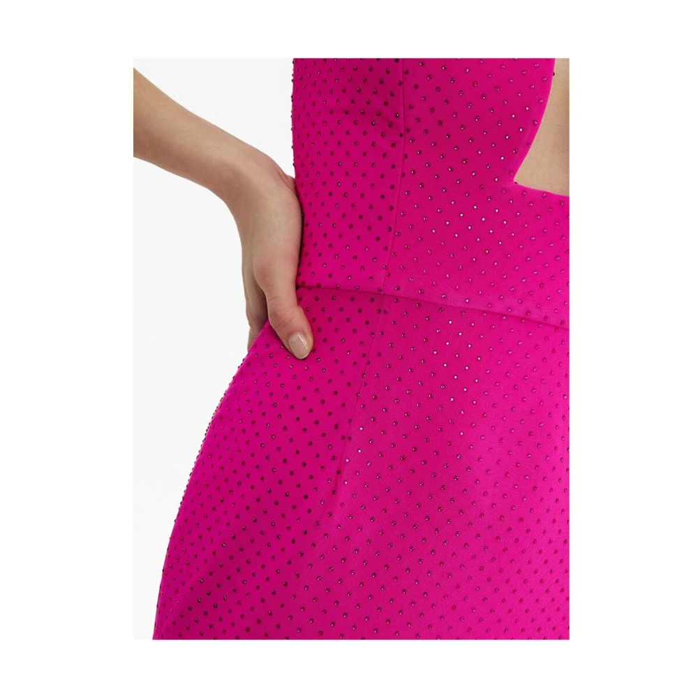 Rebecca Vallance Kristalversierde Roze Strapless Jurk Pink Dames