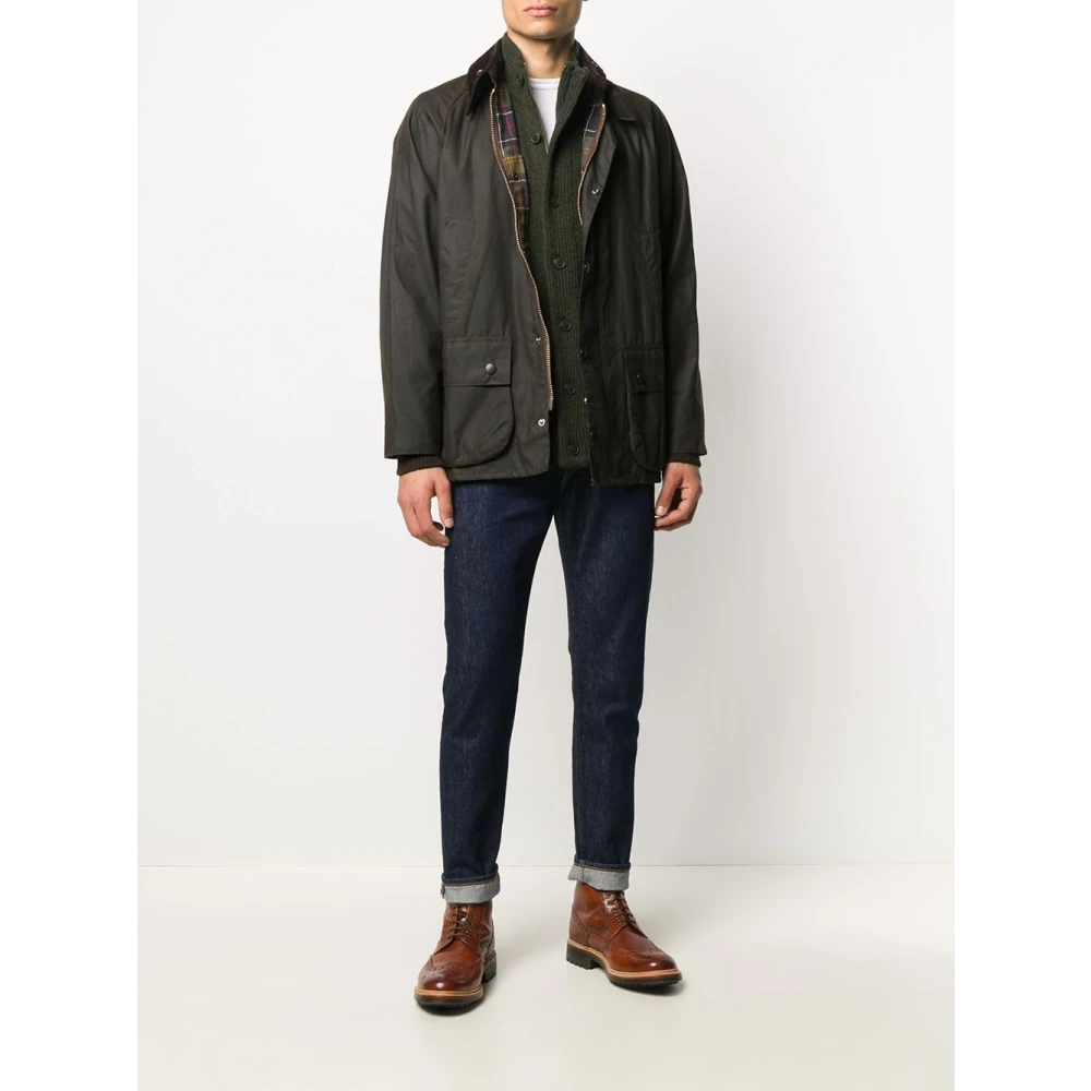 Barbour Seaweed Maglia Cardigan Green Heren