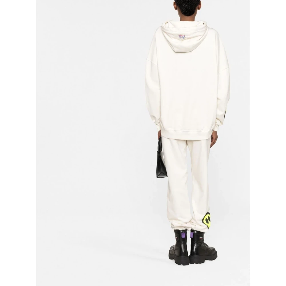 Barrow Gedrukte Sweatpants Stijl 032838 White Dames