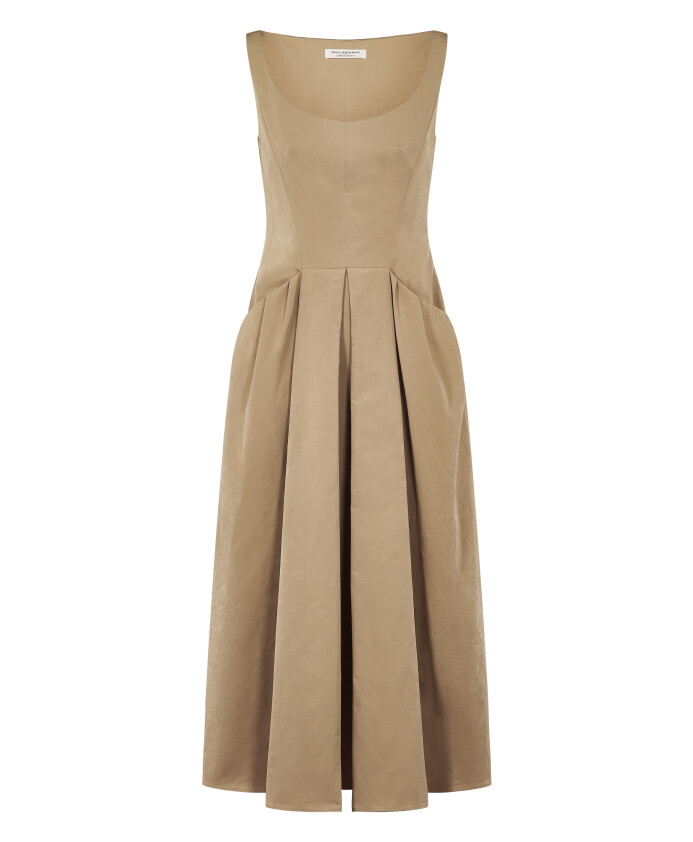 robe-midi-beige