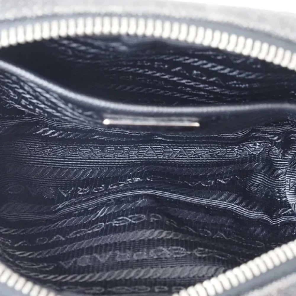 Prada Vintage Pre-owned Cotton prada-bags Black Dames