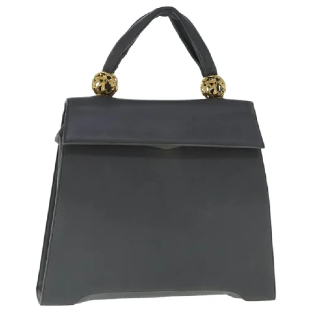 Salvatore Ferragamo Pre-owned Leather handbags Gray Dames