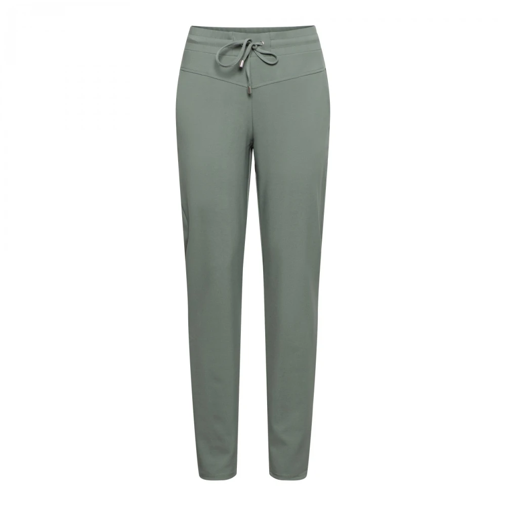 &Co Woman Joggingbroek voor heren comfortabel en stijlvol Green Dames