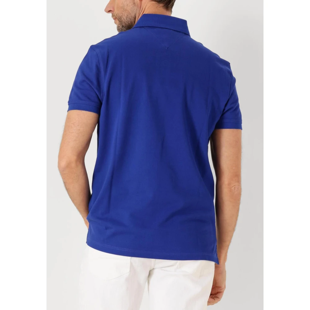 Tommy Hilfiger Casual Blauwe Polo Shirt 1985 Stijl Blue Heren