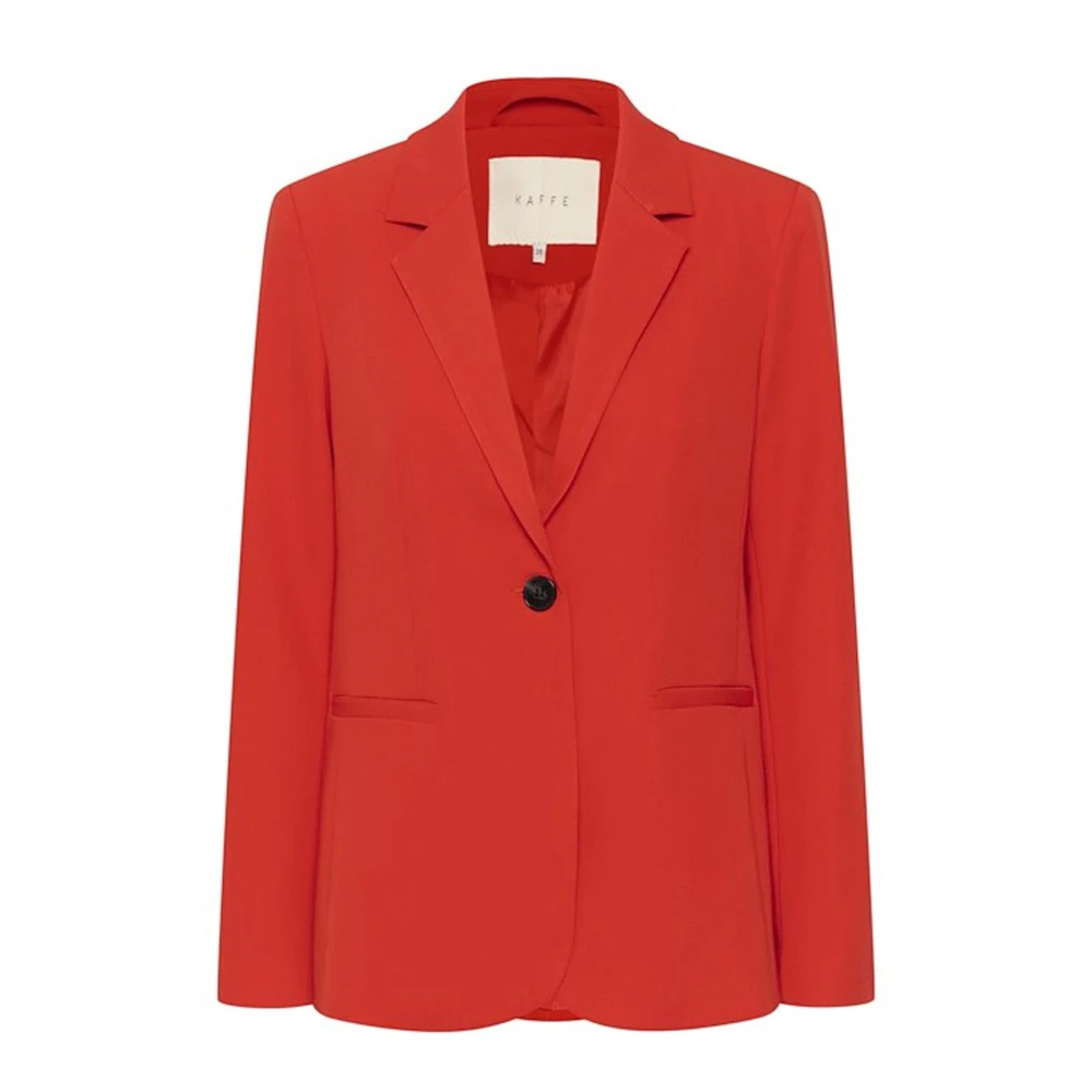 Kaffe Eldig Röd Blazer Jacka Red, Dam