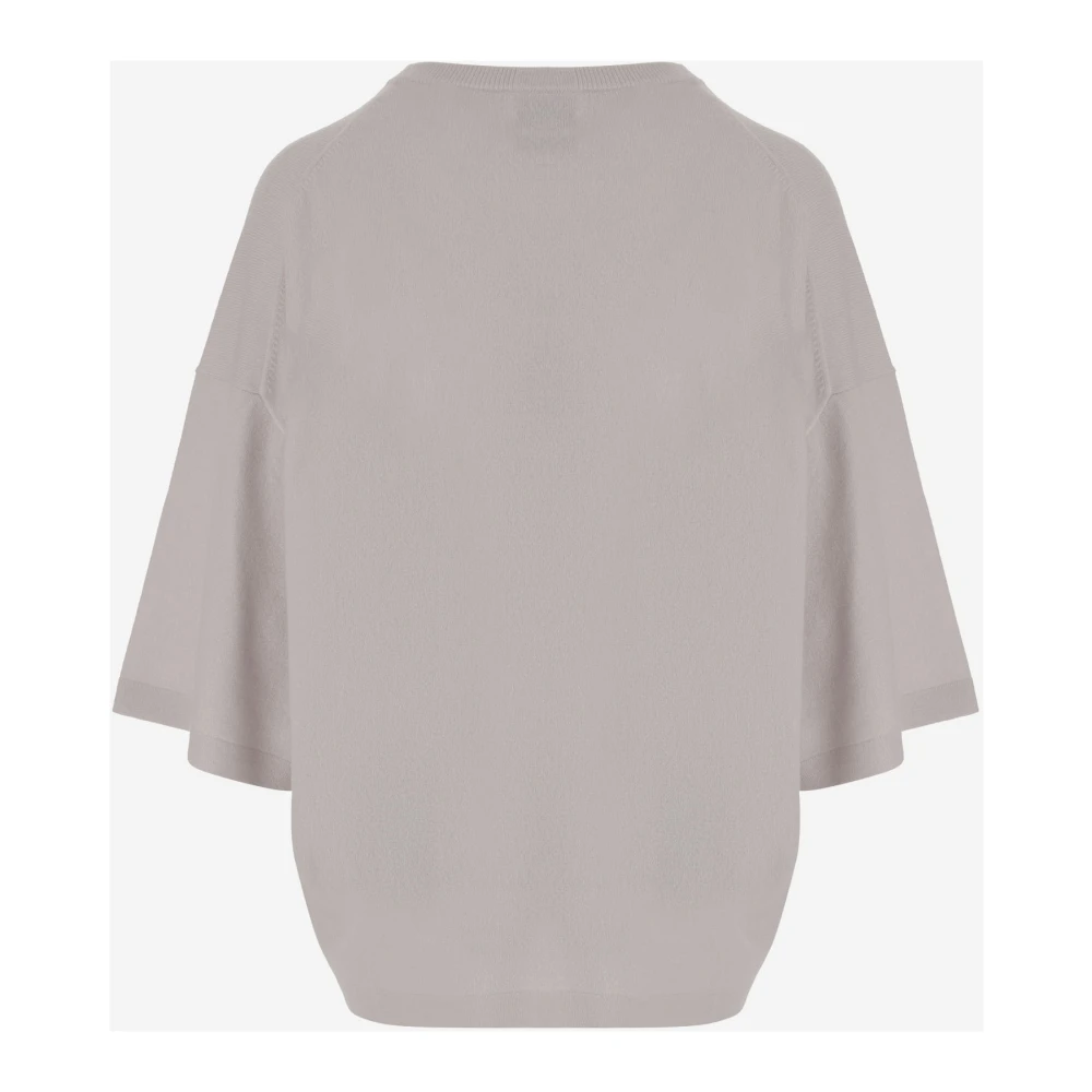 allude Wol-Kasjmieren Crew Neck Trui Gray Dames