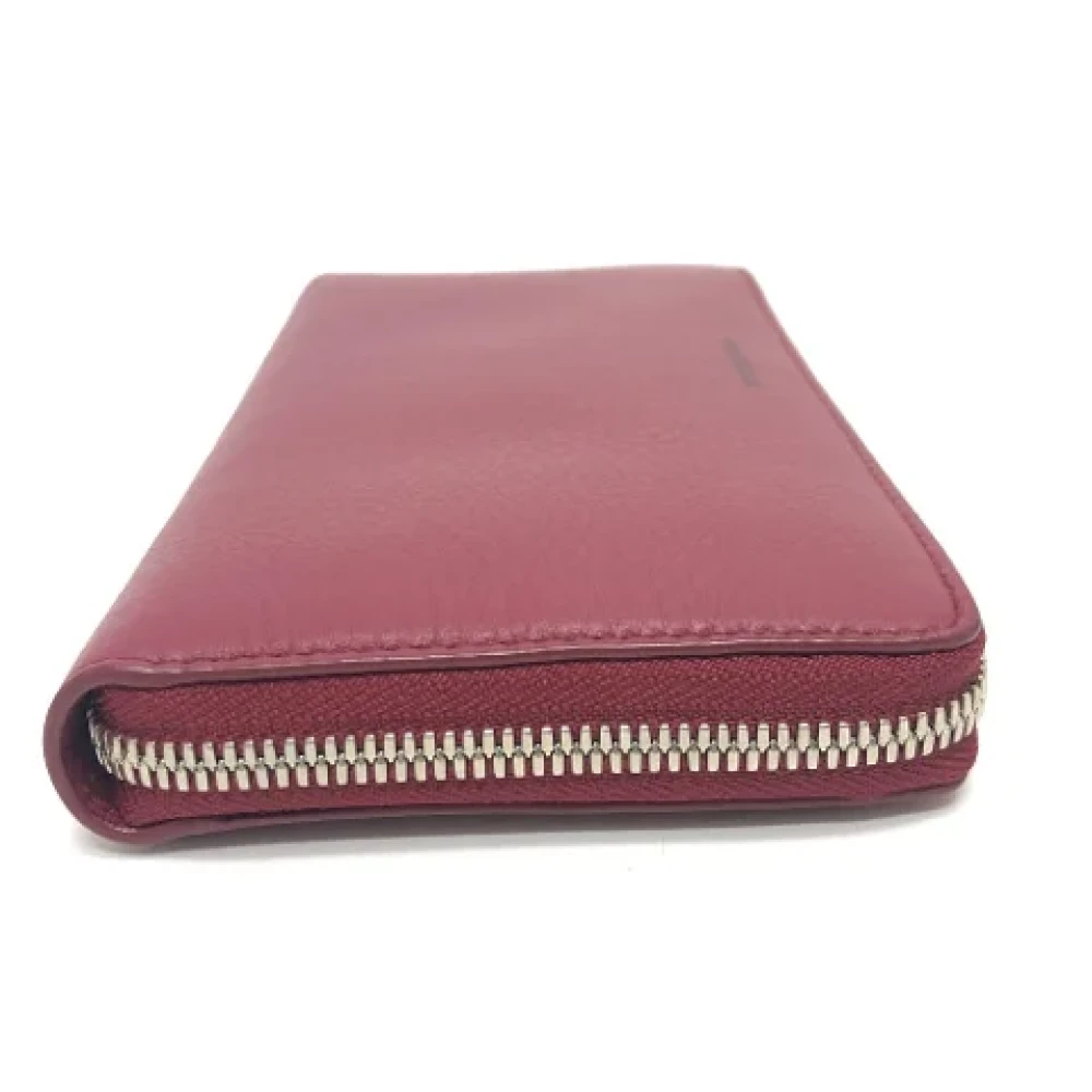 Balenciaga Vintage Pre-owned Leather wallets Red Dames