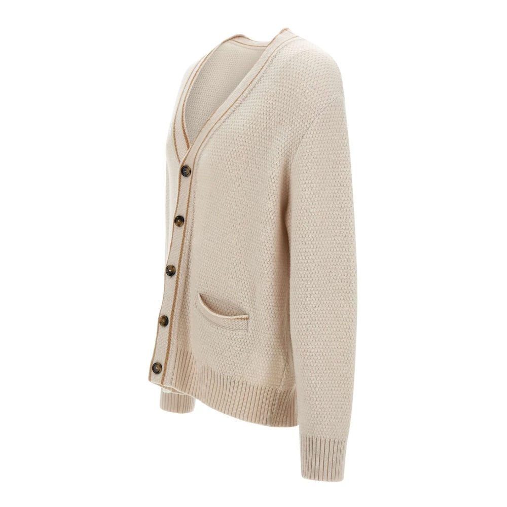 Lardini Wol Kasjmier Vest Beige Trui Beige Heren