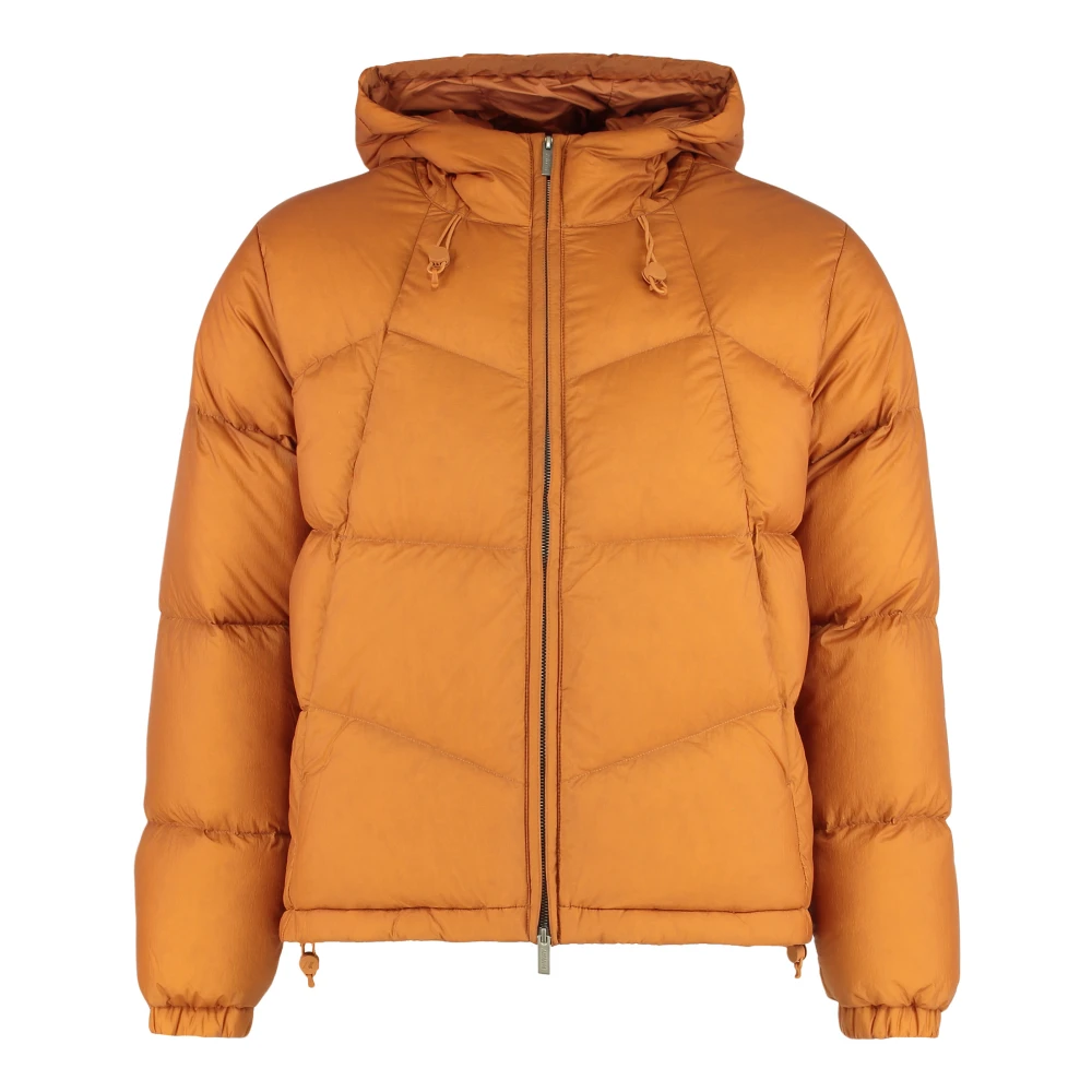 K-Way Men's Orange Down Jackets, Xl, Quill Thermo Light Ripstop Jacket