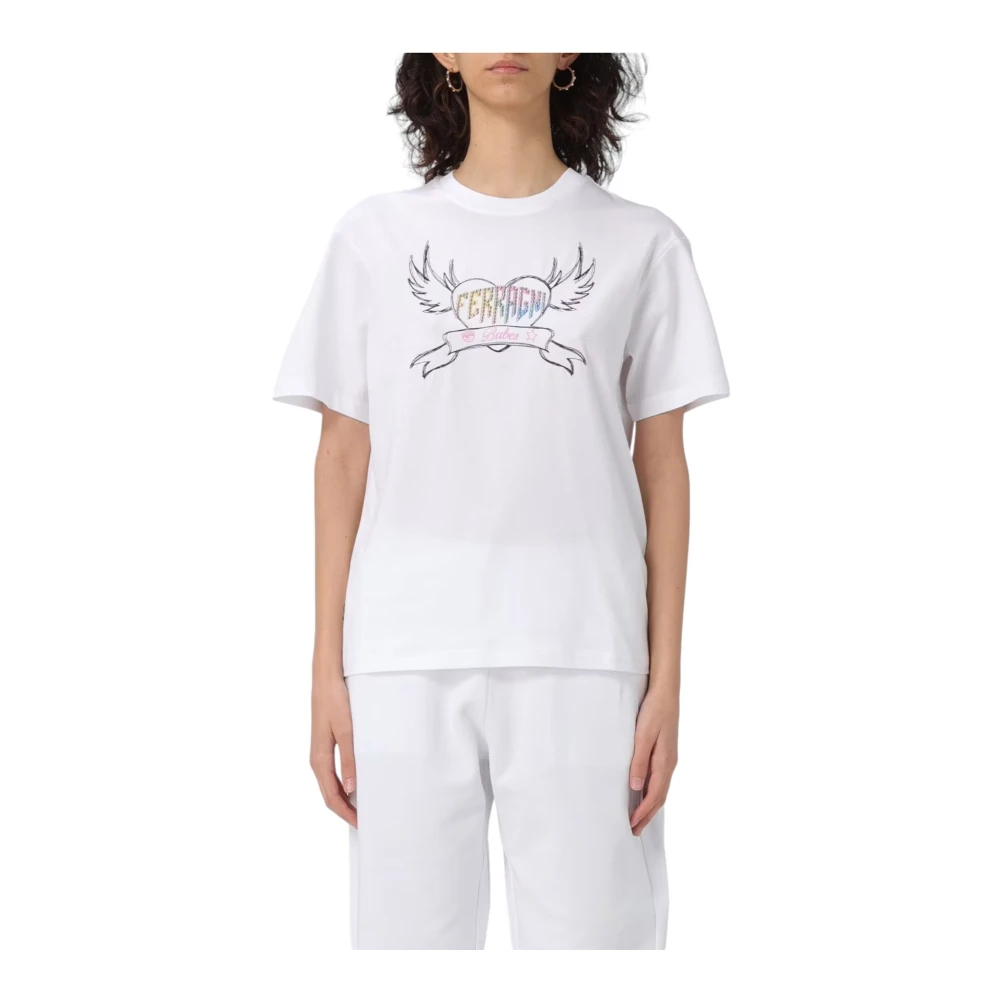 Chiara Ferragni Collection Korte Mouw T-shirt White Dames