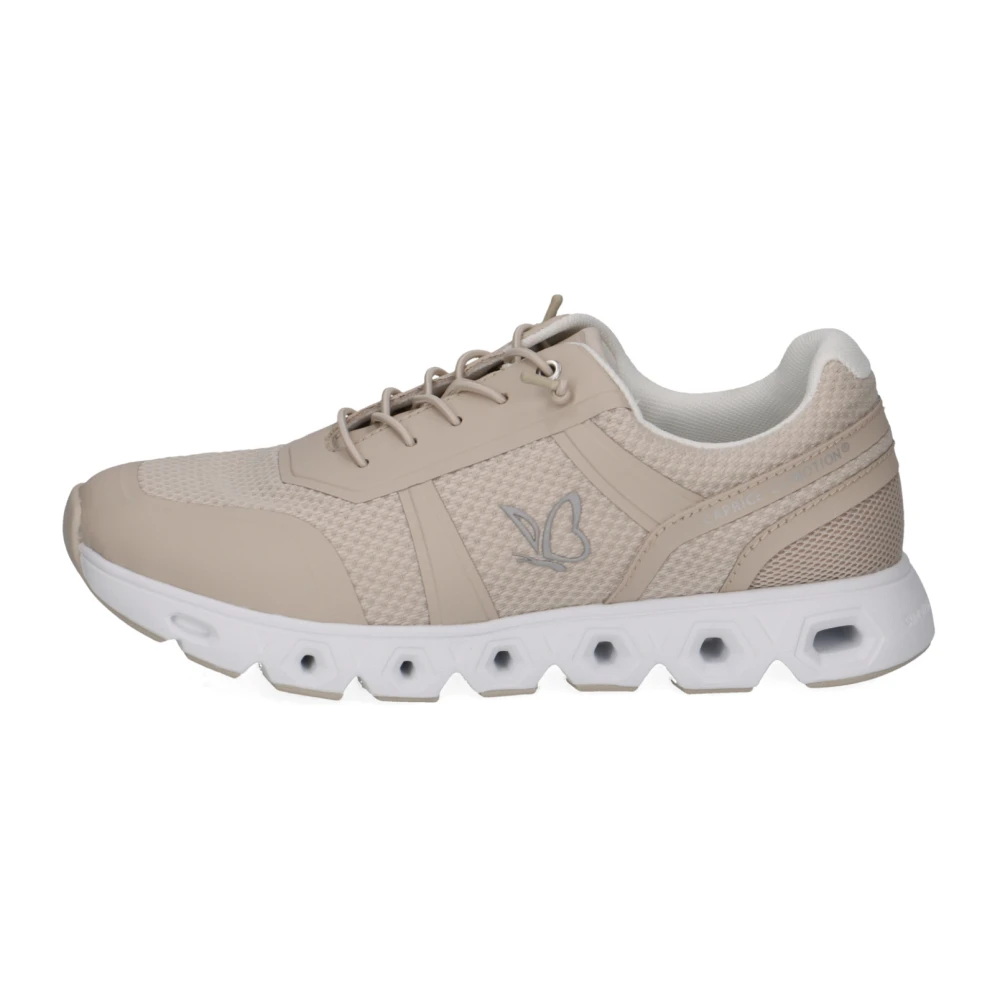 Caprice Women's Beige Sneakers, 6 Uk, Lace-Up Shoes