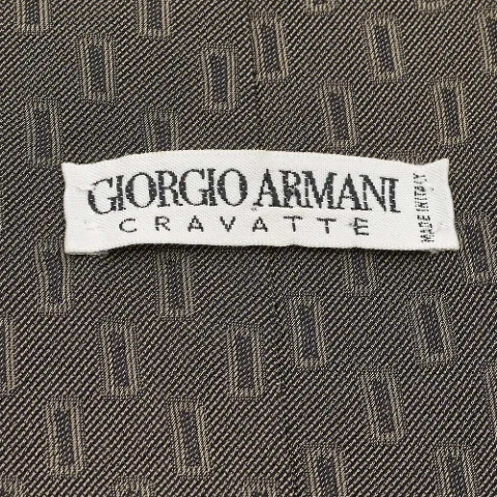 Armani Pre-owned Silk home-office Gray Heren