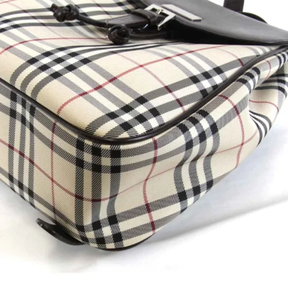Burberry Vintage Pre-owned Canvas backpacks Beige Dames