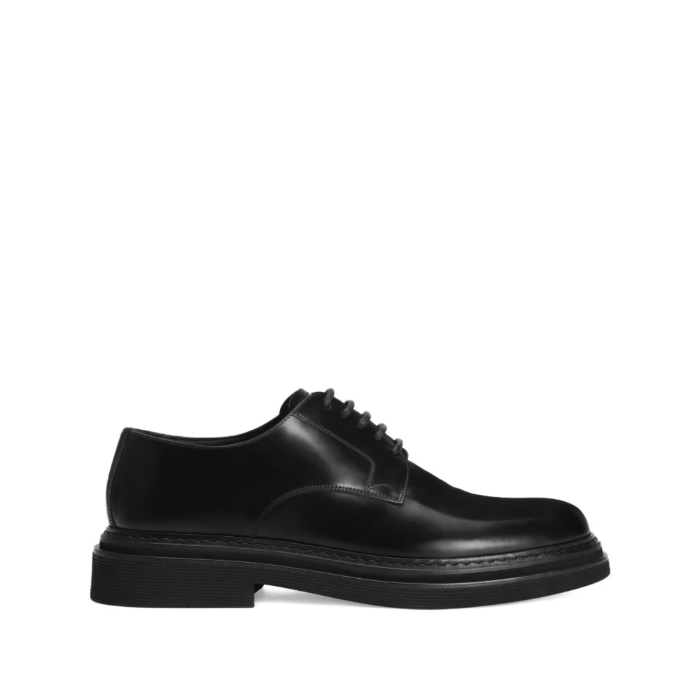 Dolce & Gabbana Men's Black Brushed Calfskin Derby