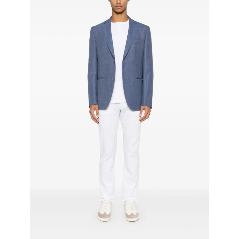 Hugo Boss Stijlvolle Blazer voor Mannen Blue Heren