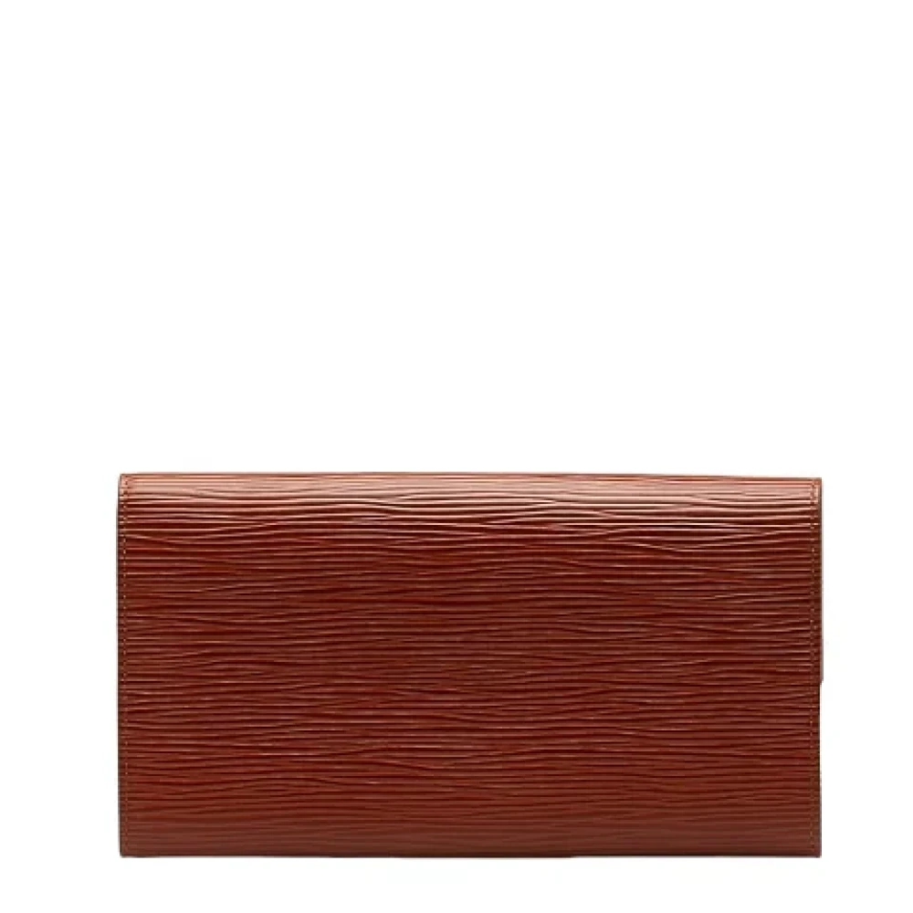 Louis Vuitton Vintage Pre-owned Leather wallets Brown Dames