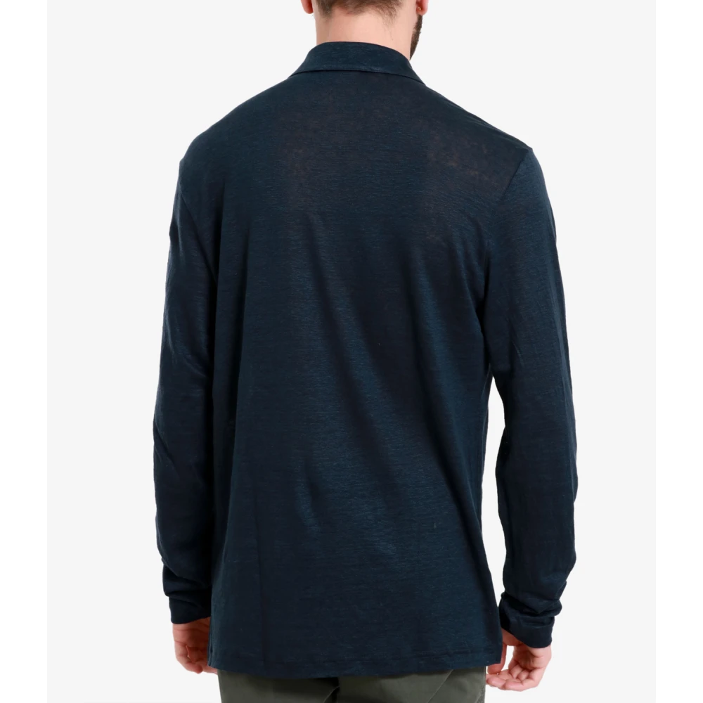 Gran Sasso V-neck Knitwear Blue Heren