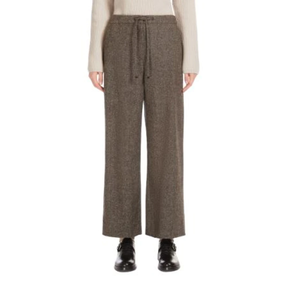 Max Mara Bruine joggingbroek met trekkoord Brown Dames