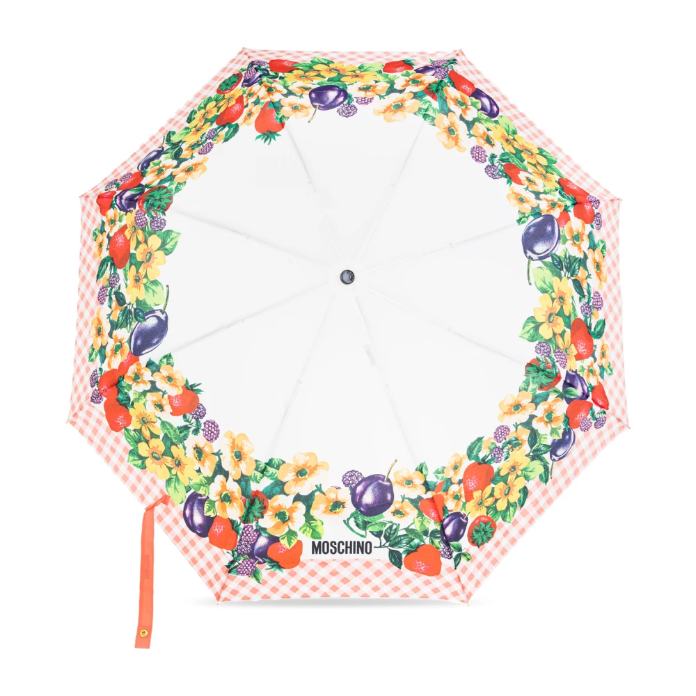 Moschino Opvouwbare paraplu met logo Multicolor Unisex