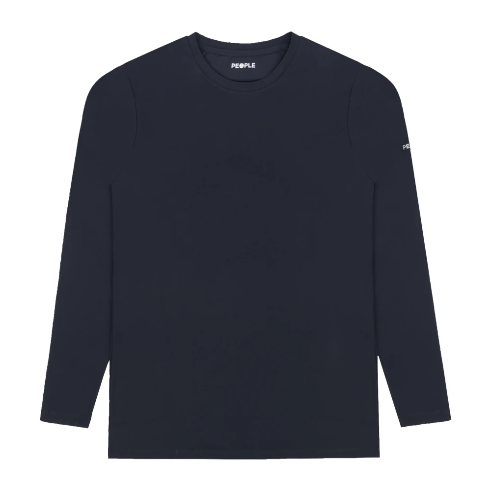 People of Shibuya Lange mouw technische T-shirt Unzoi Pm755M Blue Heren