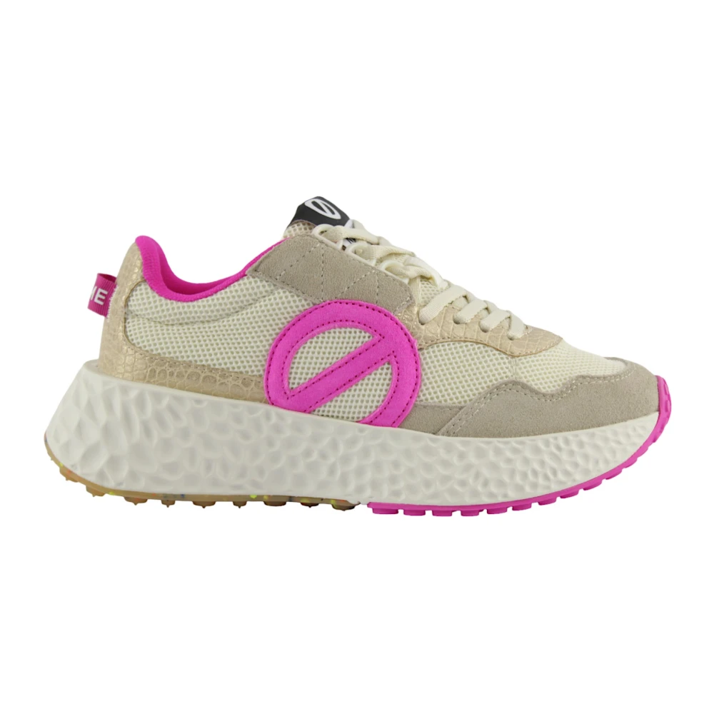 No Name Beige Rosa Vit Mode Sneakers Beige, Dam