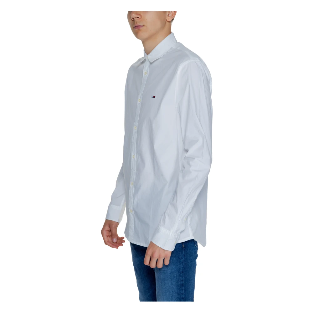 Tommy Jeans Lange mouwen shirt Herfst Winter collectie White Heren