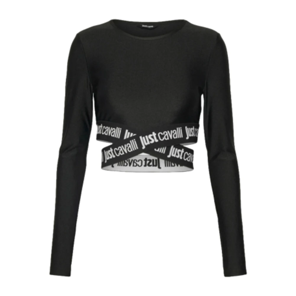 Roberto Cavalli Stijlvolle T-shirts en Polos Black Dames