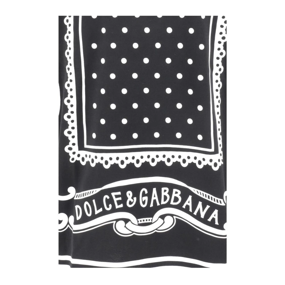 Dolce & Gabbana Iconic Monogram Maxi Print Katoenen T-shirt Black Heren