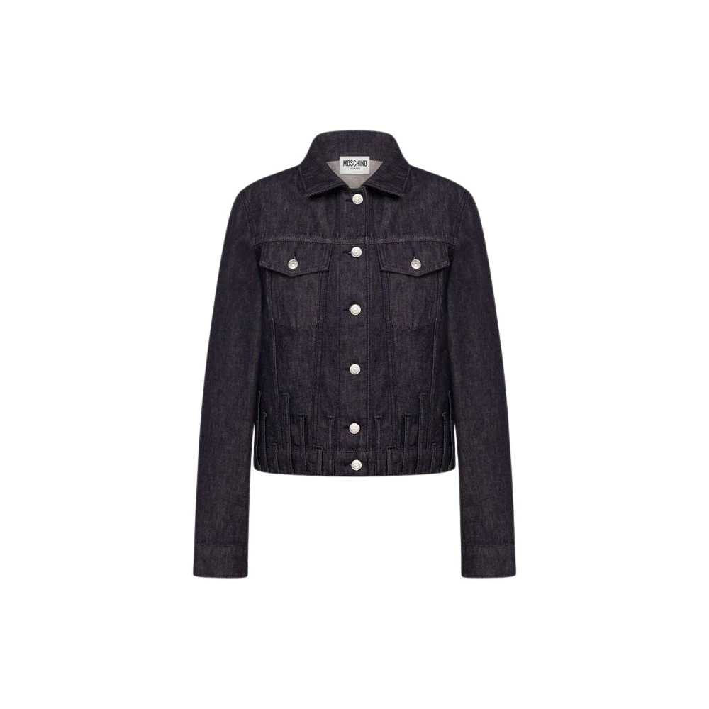 Moschino Women's Blue Cotton Denim Jacket