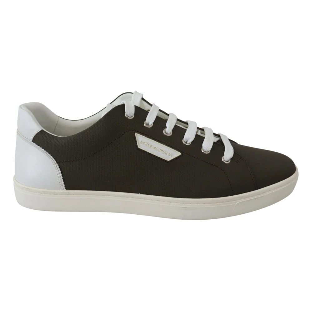 Dolce & Gabbana Homme Vert Chaussures, Taille: 39 Eu Low Top Baskets