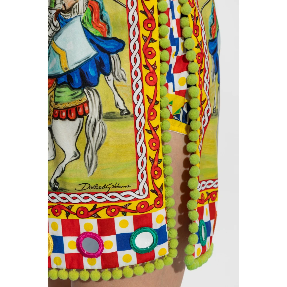 Dolce & Gabbana Rok met Carretto-patroon Multicolor Dames