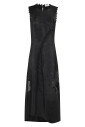 robe-en-georgette-de-soie-noire-brodee