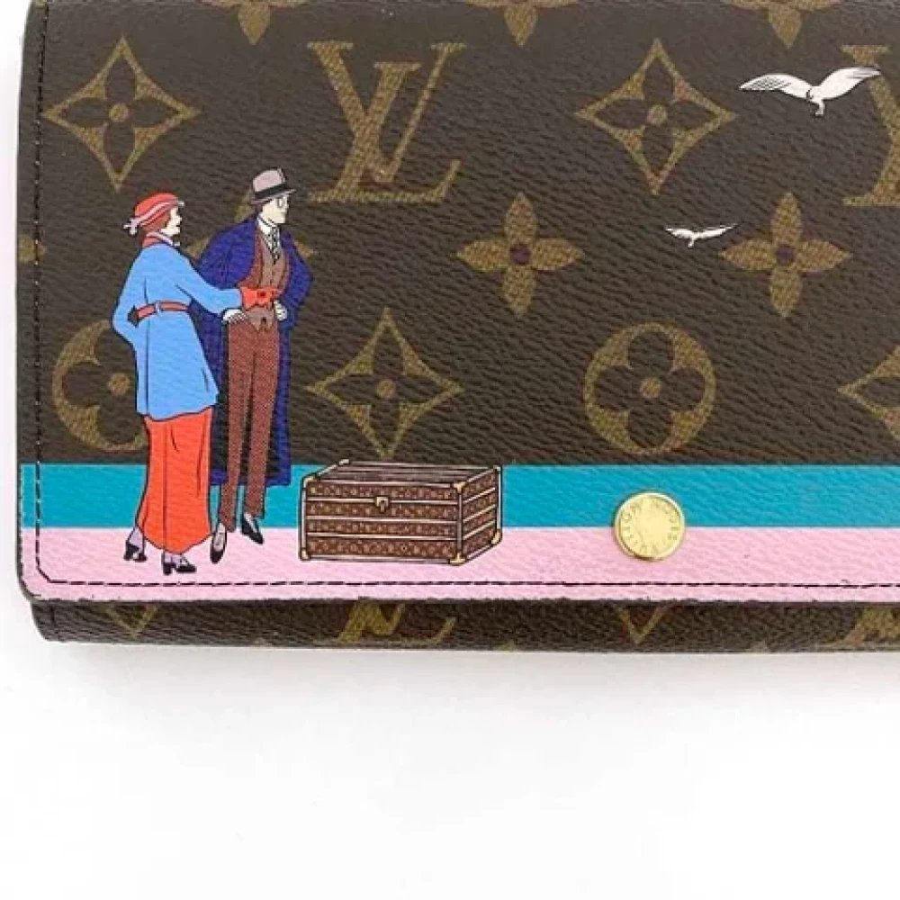 Louis Vuitton Vintage Pre-owned Canvas wallets Brown Dames