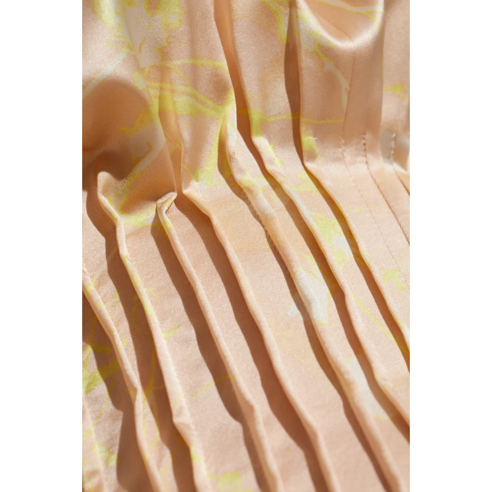 Fabiana Filippi Zijden jurk Beige Dames