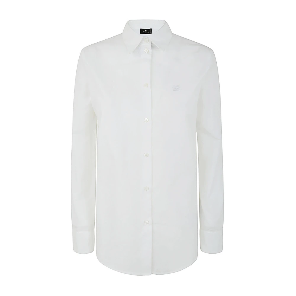 ETRO Klassieke Oxford Overhemd White Dames