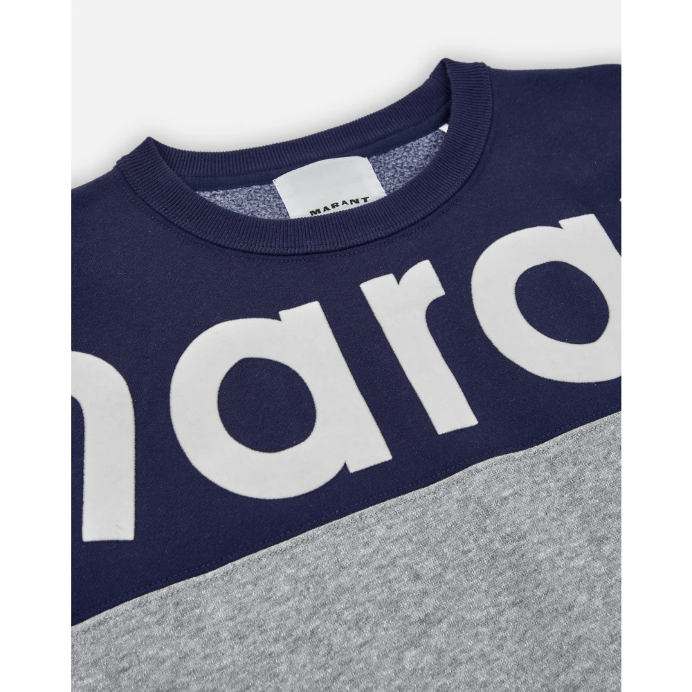 Isabel marant Grijze Sweater met Logoprint Gray Heren