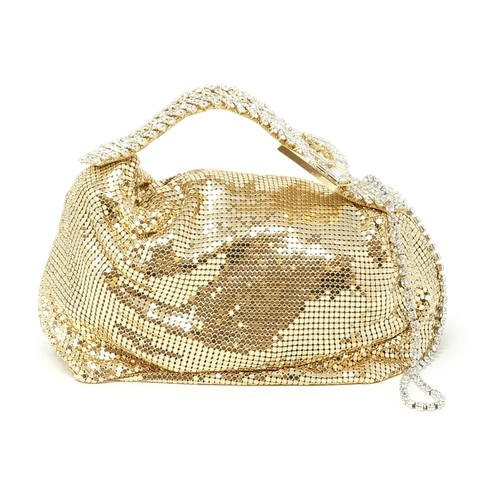 Gedebe Gouden Metalen Handtas Ss24 Yellow Dames