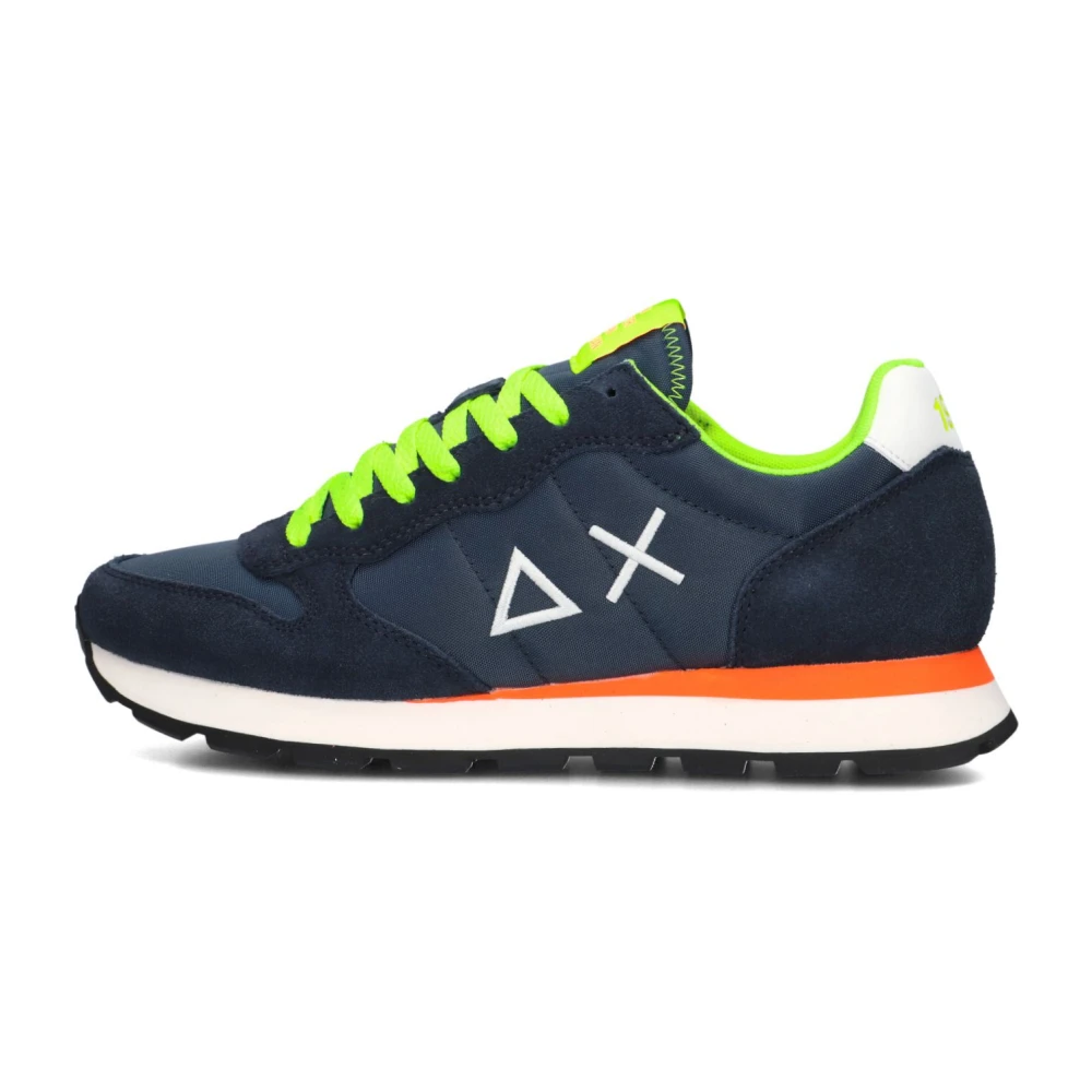 Sun68 Blauwe Lage Sneakers voor Heren Heren Schoenen