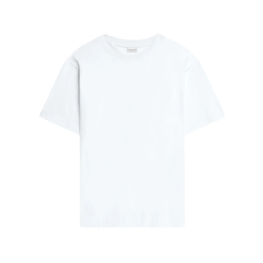 Dries Van Noten Witte Katoenen T-shirt met Ronde Hals White Heren