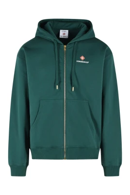Monogram Zip-Up Hoodie