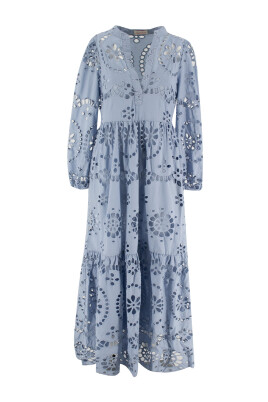 cotton-long-sleeve-wide-neck-dress