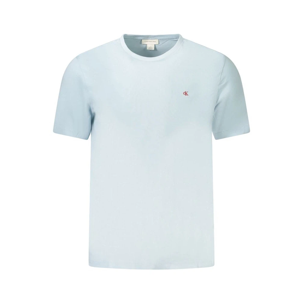 Calvin Klein Men's Blue T-Shirts,, Cotton T-Shirt Modern Style Medium