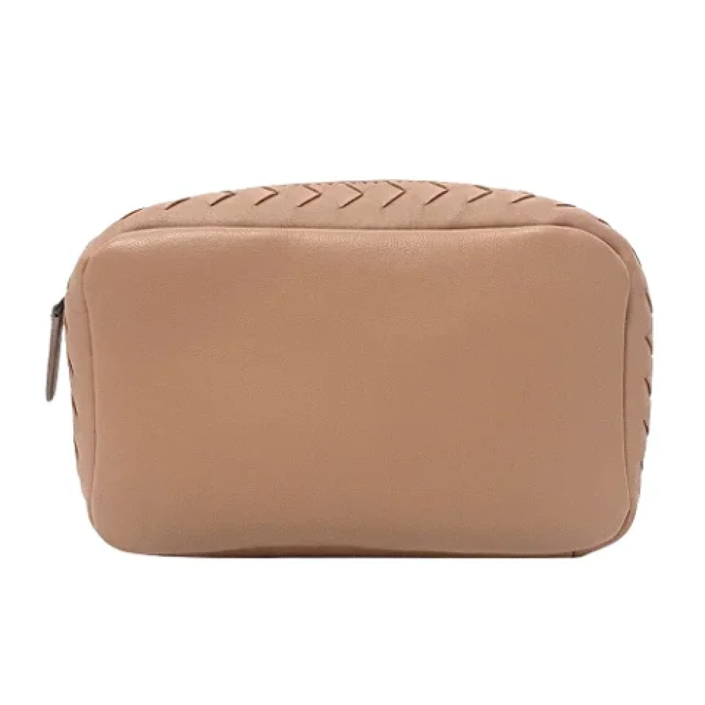 Bottega Veneta Vintage Pre-owned Leather clutches Pink Unisex