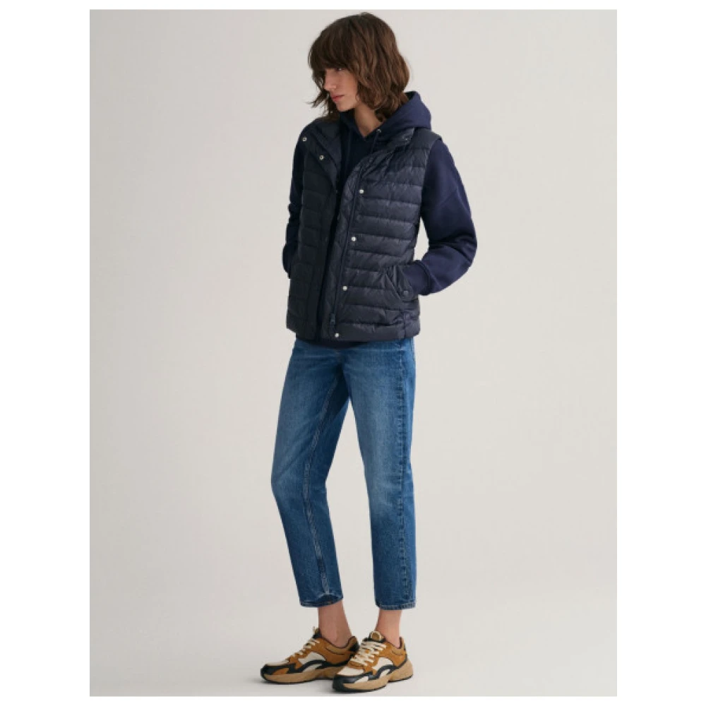 Gant Gewatteerd mouwloos jack Blue Dames
