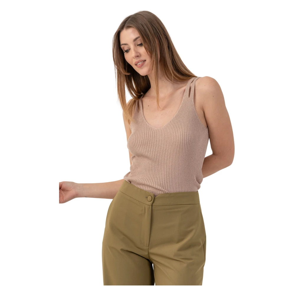 Kocca Brown Top Brandyx - Female - Sleeveless Tops - Xl - Tops