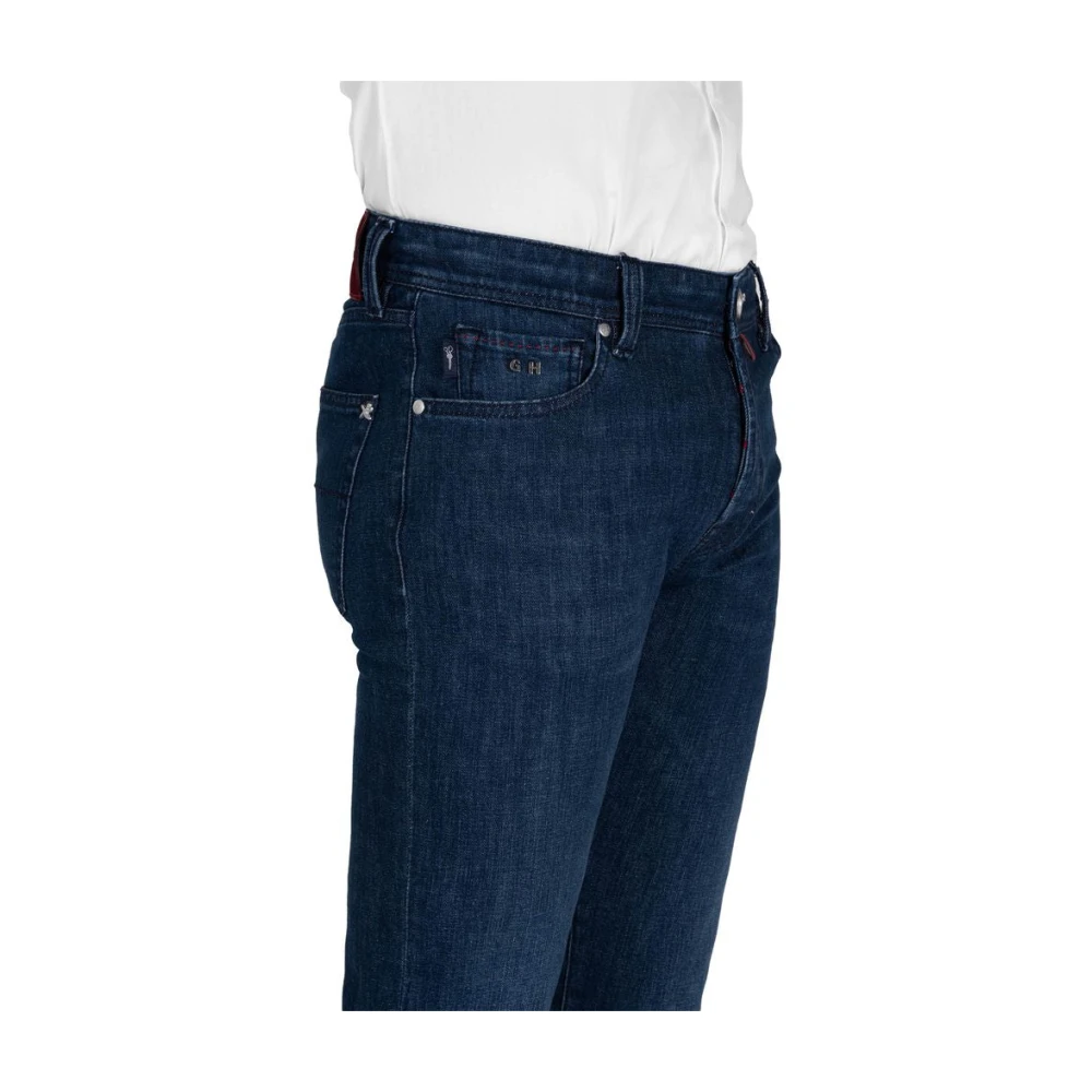 Tramarossa Blauwe Katoenen Jeans Broek Blue Heren