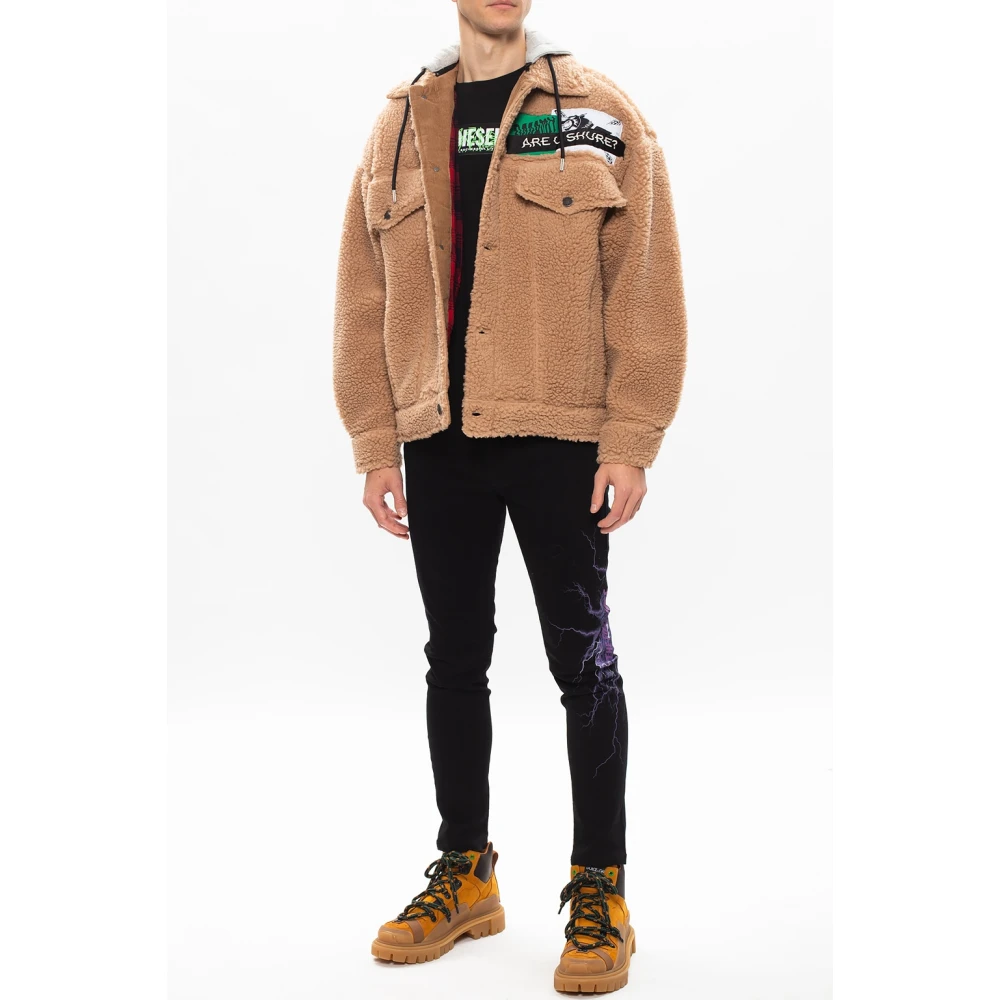 Diesel D-Amny distressed jeans Blue Heren